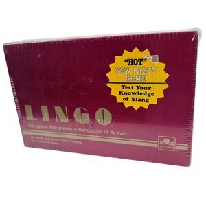 VTG 1985 Lingo Word Board Adult Game Party‎ Sealed New